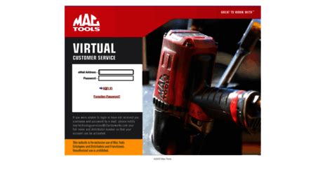 mactoolsvcs|Mac Tools Virtual Customer Service Login Page.